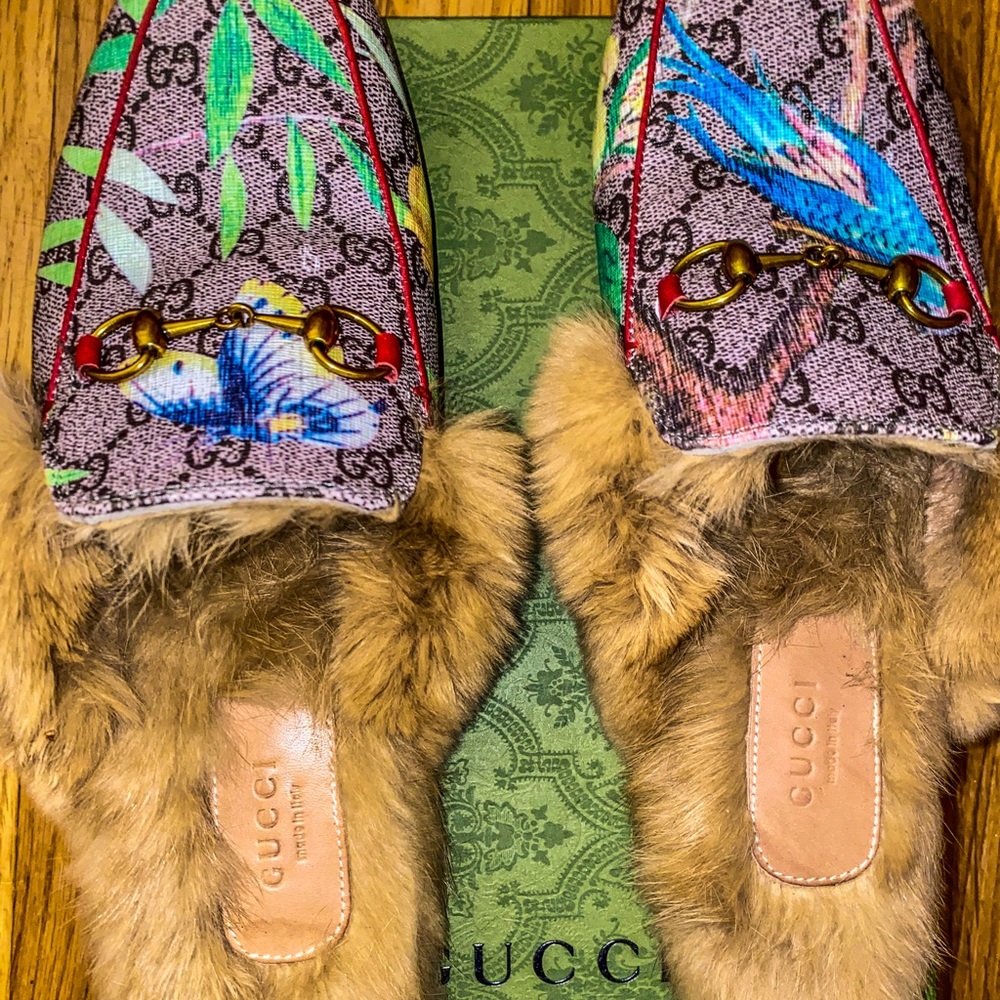 2015 Re-Edition women's Princetown Fur Mules